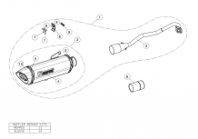 Akrapovic Racing Line RVS Volledig Uitlaatsysteem met E-keur Honda Forza 125 2017 > 2020