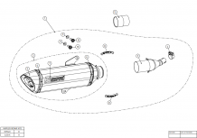Akrapovic Slip-on Line RVS Einddemper met E-keur Honda Forza 300 2018 > 2020