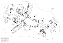 Akrapovic Racing Line Titanium Compleet Uitlaatsysteem zonder E-keur Honda CRF 450 R / RX 2017 > 2020