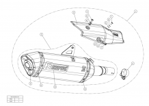 Akrapovic Slip-On Line Titanium Einddemper met E-keur Honda X-ADV 2017 > 2024