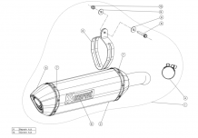 Akrapovic Slip-On Line Titanium Einddemper met E-keur Honda VFR 800 F 2017 > 2020