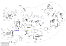 Akrapovic Open Line Volledig Uitlaatsysteem Harley Davidson V-Rod VRSCDX / VRSCF 2009 > 2016