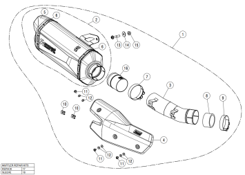 Akrapovic Slip-on Line Titanium Black Einddemper met E-keur Kawasaki Z H2 2020 > 2024