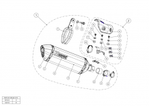 Akrapovic Slip-On Line Titanium Einddemper met E-keur Kawasaki Versys-X 300 2017 - 2020