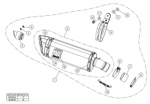 Akrapovic Slip-on Line Carbon Einddemper zonder E-keur Kawasaki Z 400 2019 - 2025