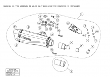 Akrapovic Slip-on Line RVS Black Einddemper met E-keur Kymco AK550 2017 - 2020