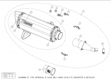 Akrapovic Slip-On Line RVS Einddemper met E-keur Yamaha X-MAX 125 2017 - 2020