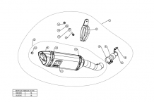 Akrapovic Slip-On Line Carbon Einddemper met E-keur Yamaha MT-03 2016 > 2021