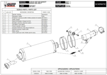 Mivv Oval RVS Slip-on Einddemper met E-keur Suzuki GSF 650 Bandit 2007 > 2015