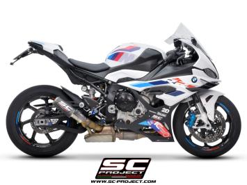 SC-Project CR-T Carbon With Stoneguard Grid Slip-On Einddemper Euro5 Gekeurd BMW S 1000 RR 2023 - 2024