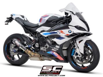 SC-Project CR-T Carbon With Stoneguard Grid Slip-On Einddemper Euro5 Gekeurd BMW S 1000 RR 2023 - 2024
