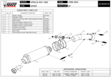 Mivv GP RVS Black Slip-on Einddemper met E-keur Aprilia RSV 1000 1998 > 2003