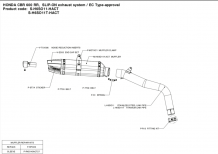 Akrapovic Slip-on Line Titanium Einddemper met E-keur Honda CBR 600 RR 2007 - 2008