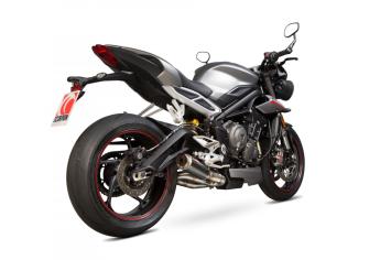 Scorpion Exhaust RP-1 GP Carbon Slip-on Einddemper zonder E-keur Triumph Street Triple 765 S / R / RS 2017 - 2019