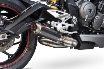 Scorpion Exhaust RP-1 GP Carbon Slip-on Einddemper zonder E-keur Triumph Street Triple 765 S / R / RS 2017 - 2019