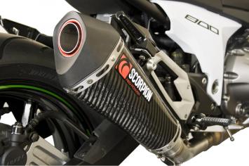 Scorpion Exhaust Serket Taper Carbon Slip-on Einddemper zonder E-keur Kawasaki Z 800 2013 - 2016