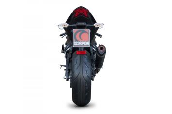 Scorpion Exhaust Serket Taper Carbon Slip-on Einddemper zonder E-keur Kawasaki Ninja ZX-6R 2013 - 2018