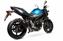 Scorpion Serket Parallel Carbon Einddemper zonder E-keur Suzuki SV650 2016 > 2021