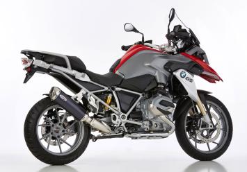 Shark DSX-5 Aluminium Black met RVS Endcap Einddemper met E-keur BMW R 1200 GS / Adventure 2013 - 2016
