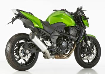 Shark DSX-5 Aluminium met RVS Black Endcap Einddemper met E-keur Kawasaki Z750R 2011 - 2012