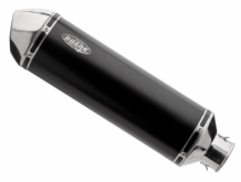 Shark DSX-5 Aluminium Black met RVS Endcap Einddemper met E-keur KAWASAKI Z750R 2011 > 2012