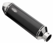 Shark DSX-5 Aluminium Black met RVS Endcap Einddemper met E-keur KAWASAKI Z750R 2011 > 2012