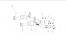 Akrapovic Slip-On Line Titanium Einddempers Set zonder E-keur Kawasaki Z1000 2014 - 2020