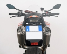 Spark Grid-O Titanium Dubbele Underseat Einddemper Set (L+R) met E-keur KTM 790 Duke 2018 - 2020