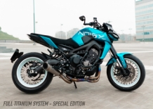 Spark Grid-O Titanium Special Edition Compleet Uitlaatsysteem zonder E-keur Yamaha MT-09 2013 > 2020