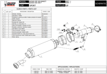 Mivv GP RVS Black Slip-on Einddemper met E-keur Suzuki GSF 650 Bandit 2007 > 2015