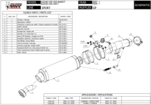 Mivv GP Carbon Slip-on Einddemper met E-keur Suzuki GSX 650 F 2008 > 2015