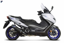 Termignoni Titanium Black Volledig Uitlaatsysteem zonder E-keur Yamaha T-max 560 2020 - 2024