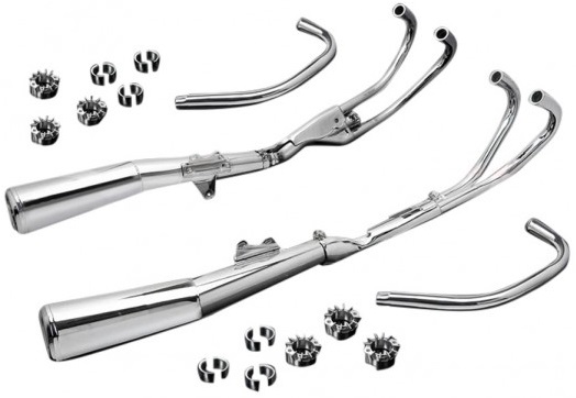 HONDA CBX1000Z TWIN SHOCK 1979-1980 verchroomde uitlaat REPLICA