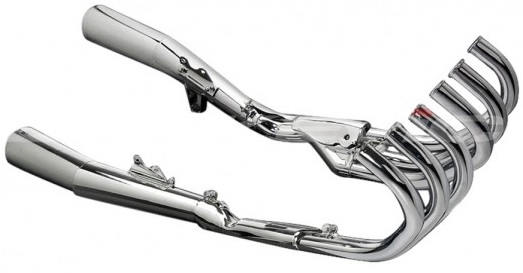 HONDA CBX1000Z TWIN SHOCK 1979-1980 verchroomde uitlaat REPLICA