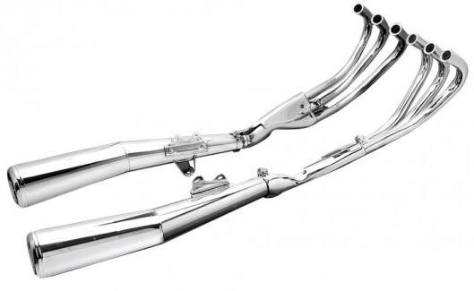 HONDA CBX1000Z TWIN SHOCK 1979-1980 verchroomde uitlaat REPLICA