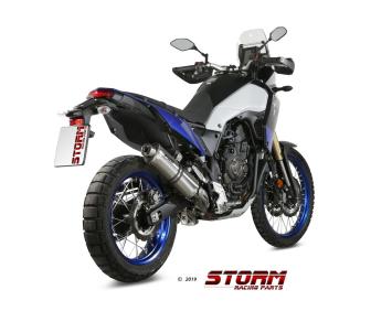 Storm By Mivv Oval RVS Slip-On Einddemper Met E-keur YAMAHA TENERE 700 2019 - 2024