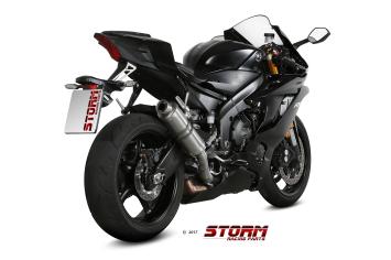 Storm By Mivv GP RVS Slip-On Einddemper Met E-keur YAMAHA YZF 600 R6 2017 - 2021