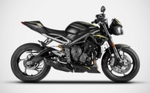 ZARD Conical Titanium Black slip-on Einddemper met E-keur Triumph Street Triple 765 2020 - 2022